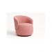 Poltrona Decorativa Sala Estar Orgânica Beatriz Suede Rosa - Montanaris Decor