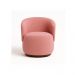 Poltrona Decorativa Sala Estar Orgânica Beatriz Suede Rosa - Montanaris Decor