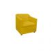Poltrona Decorativa Tilla Suede Amarelo - Montanaris Decor