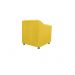 Poltrona Decorativa Tilla Suede Amarelo - Montanaris Decor
