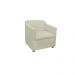 Poltrona Decorativa Tilla Suede Bege - Montanaris Decor