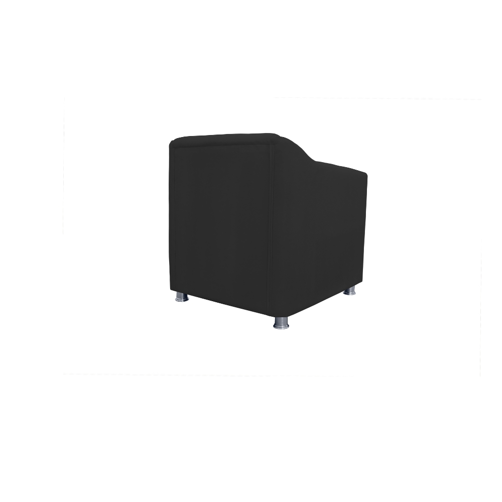 Poltrona Decorativa Tilla Suede Preto - Montanaris Decor