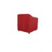 Poltrona Decorativa Tilla Suede Vermelho - Montanaris Decor