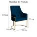 Poltrona Decorativa Vick Veludo Azul Marinho - Montanaris Decor