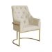 Poltrona Decorativa Vick Veludo Bege  - Montanaris Decor