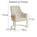 Poltrona Decorativa Vick Veludo Bege  - Montanaris Decor