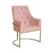 Poltrona Decorativa Vick Veludo Rosa - Montanaris Decor