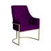 Poltrona Decorativa Vick Veludo Roxo - Montanaris Decor