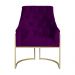 Poltrona Decorativa Vick Veludo Roxo - Montanaris Decor