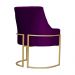 Poltrona Decorativa Vick Veludo Roxo - Montanaris Decor