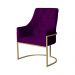 Poltrona Decorativa Vick Veludo Roxo - Montanaris Decor