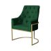 Poltrona Decorativa Vick Veludo Verde - Montanaris Decor
