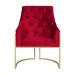 Poltrona Decorativa Vick Veludo Vermelho - Montanaris Decor