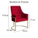 Poltrona Decorativa Vick Veludo Vermelho - Montanaris Decor