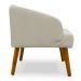 Poltrona Decorativa Virgínia Veludo Bege - Montanaris Decor