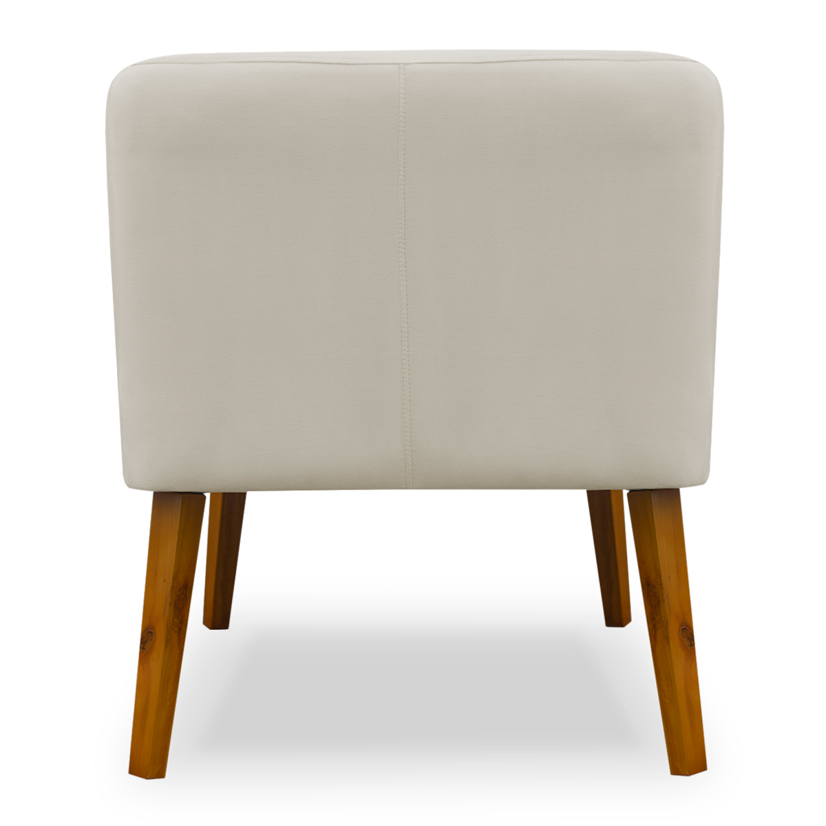 Poltrona Decorativa Virgínia Veludo Bege - Montanaris Decor
