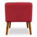 Poltrona Decorativa Virgínia Veludo Vermelho - Montanaris Decor