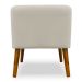 Poltrona Decorativa com Puff Virgínia Veludo Bege - Montanaris Decor