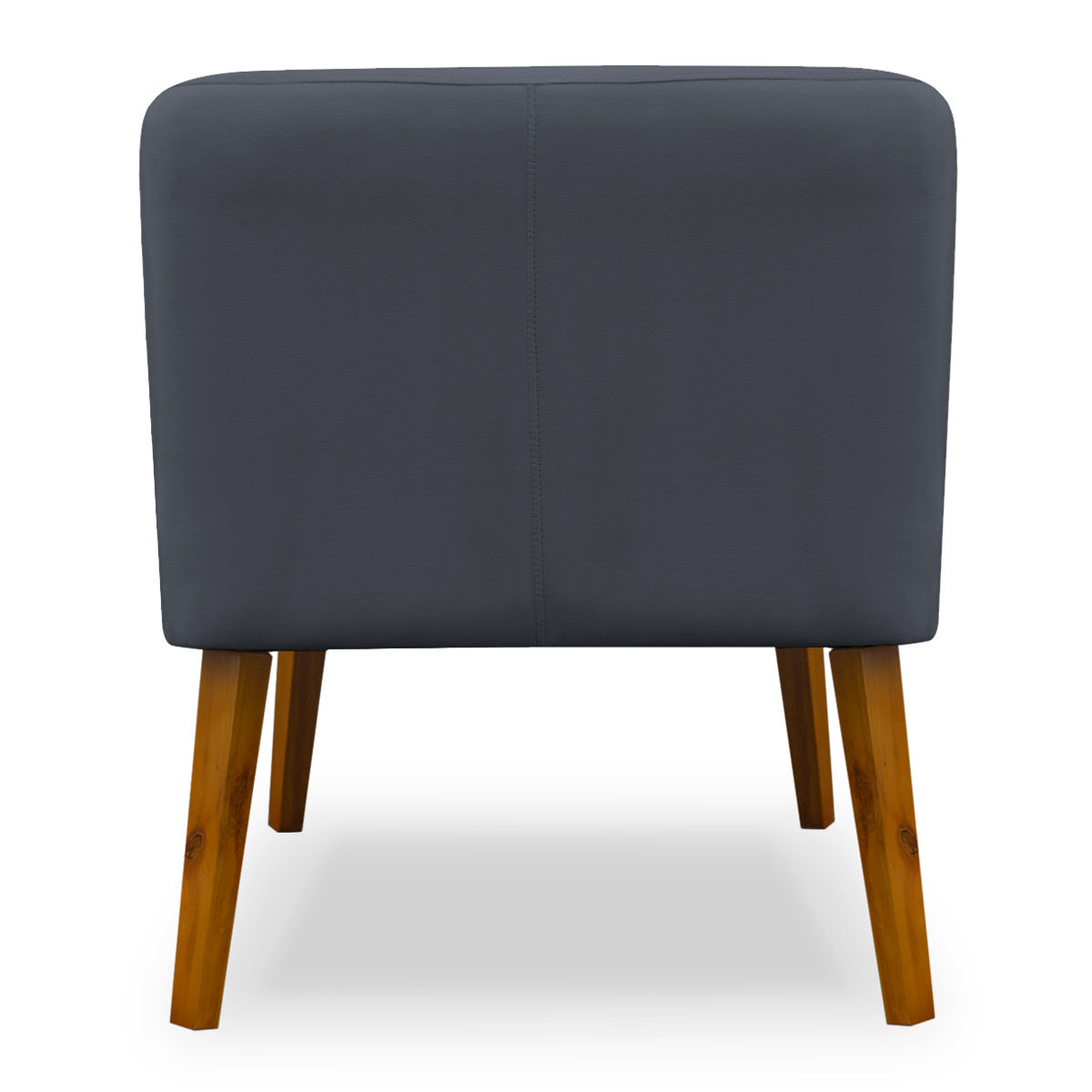 Poltrona Decorativa com Puff Virgínia Veludo Cinza - Montanaris Decor