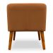 Poltrona Decorativa com Puff Virgínia Veludo Terracota - Montanaris Decor