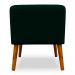 Poltrona Decorativa com Puff Virgínia Veludo Verde - Montanaris Decor