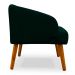 Poltrona Decorativa com Puff Virgínia Veludo Verde - Montanaris Decor