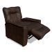 Poltrona do Papai Reclinável Manual Comfort PU Marrom - Montanaris Decor