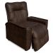 Poltrona do Papai Reclinável Manual Comfort PU Marrom - Montanaris Decor