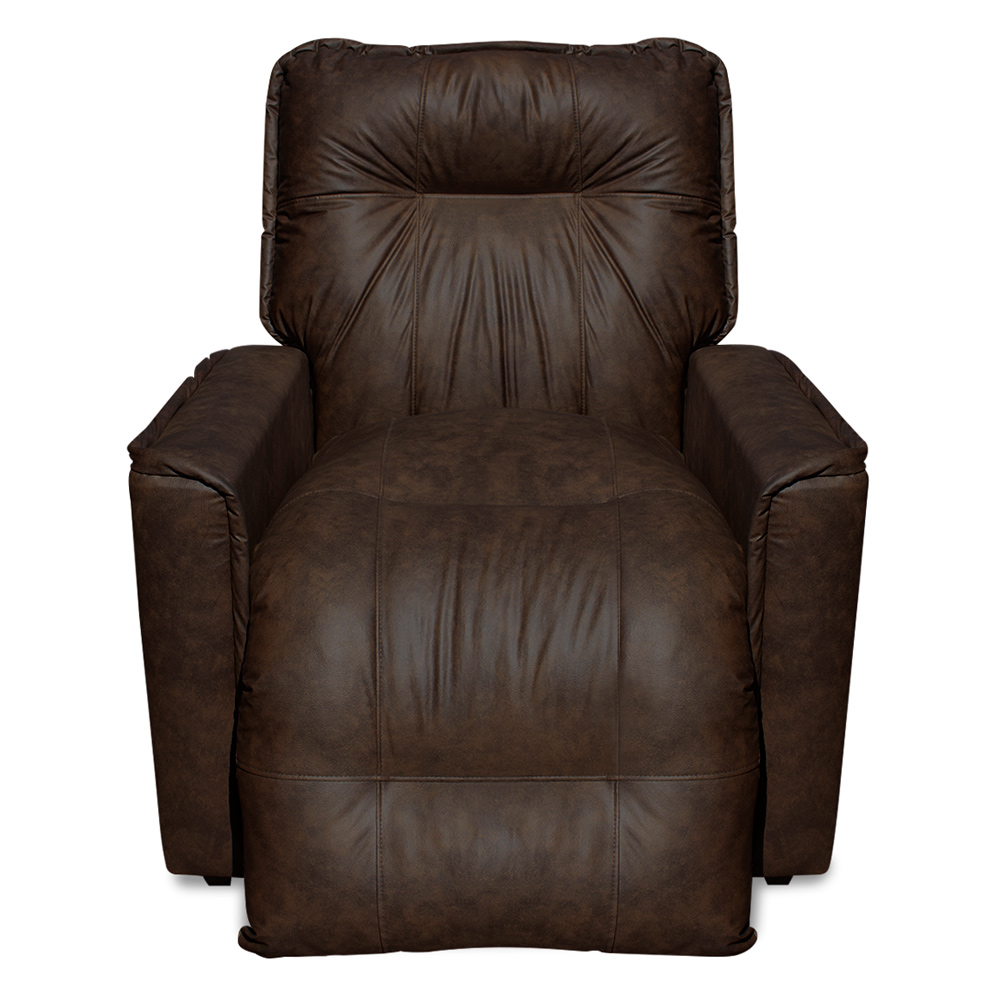 Poltrona do Papai Reclinável Manual Comfort PU Marrom - Montanaris Decor