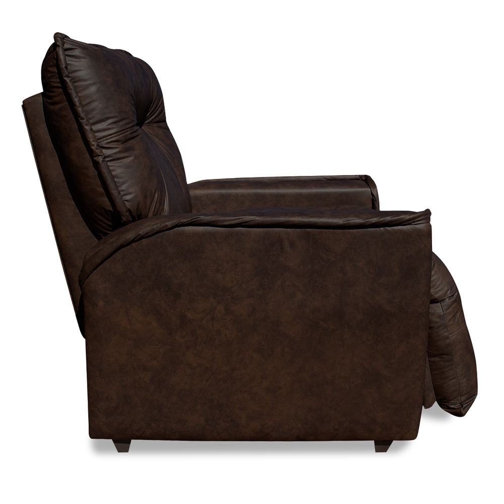 Poltrona do Papai Reclinável Manual Comfort PU Marrom - Montanaris Decor