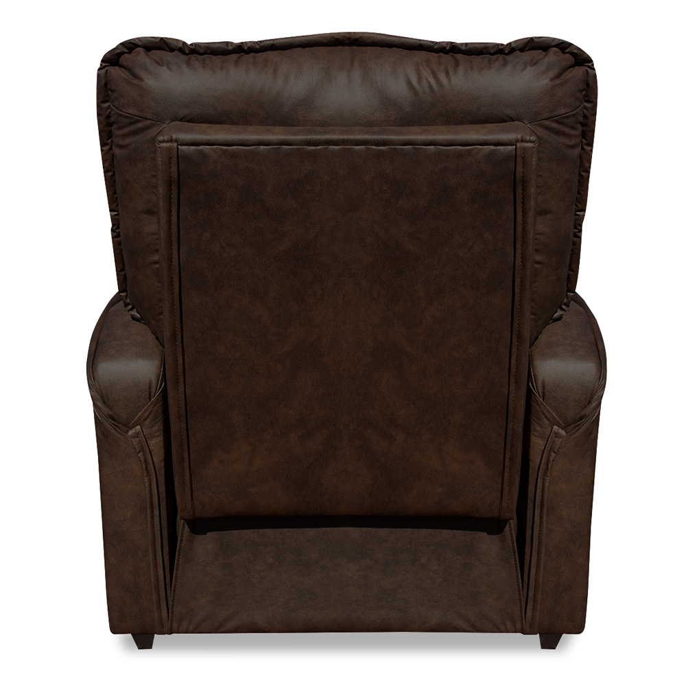 Poltrona do Papai Reclinável Manual Comfort PU Marrom - Montanaris Decor
