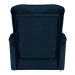 Poltrona do Papai Reclinável Manual Comfort Veludo Azul Marinho - Montanaris Decor