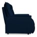 Poltrona do Papai Reclinável Manual Comfort Veludo Azul Marinho - Montanaris Decor