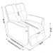 Poltrona do Papai Reclinável Manual Comfort Veludo Azul Turquesa - Montanaris Decor