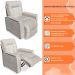 Poltrona do Papai Reclinável Manual Comfort Veludo Bege - Montanaris Decor