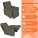 Poltrona do Papai Reclinável Manual Comfort Veludo Cappuccino - Montanaris Decor