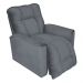 Poltrona do Papai Reclinável Manual Comfort Veludo Cinza - Montanaris Decor