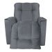 Poltrona do Papai Reclinável Manual Comfort Veludo Cinza - Montanaris Decor