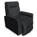 Poltrona do Papai Reclinável Manual Comfort Veludo Cinza Escuro - Montanaris Decor