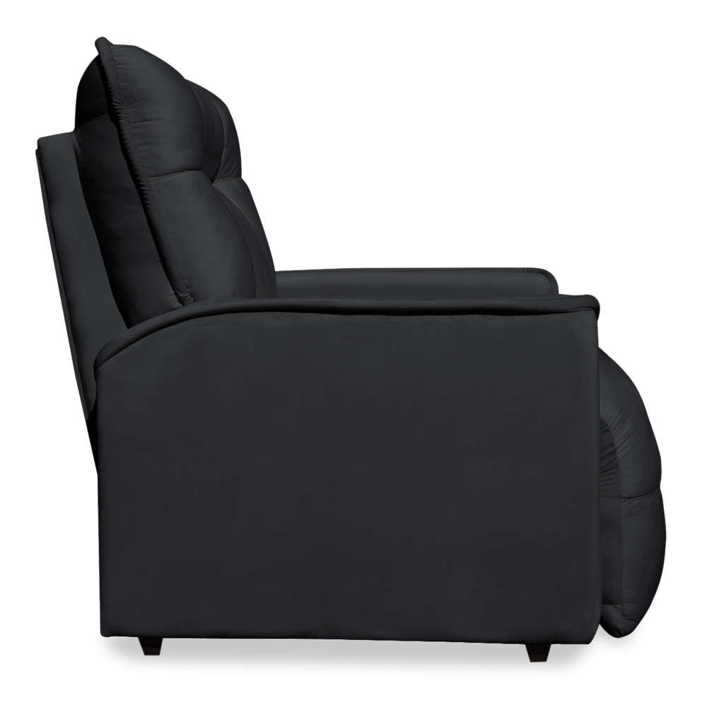 Poltrona do Papai Reclinável Manual Comfort Veludo Cinza Escuro - Montanaris Decor