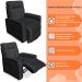 Poltrona do Papai Reclinável Manual Comfort Veludo Cinza Escuro - Montanaris Decor