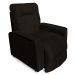 Poltrona do Papai Reclinável Manual Comfort Veludo Marrom - Montanaris Decor