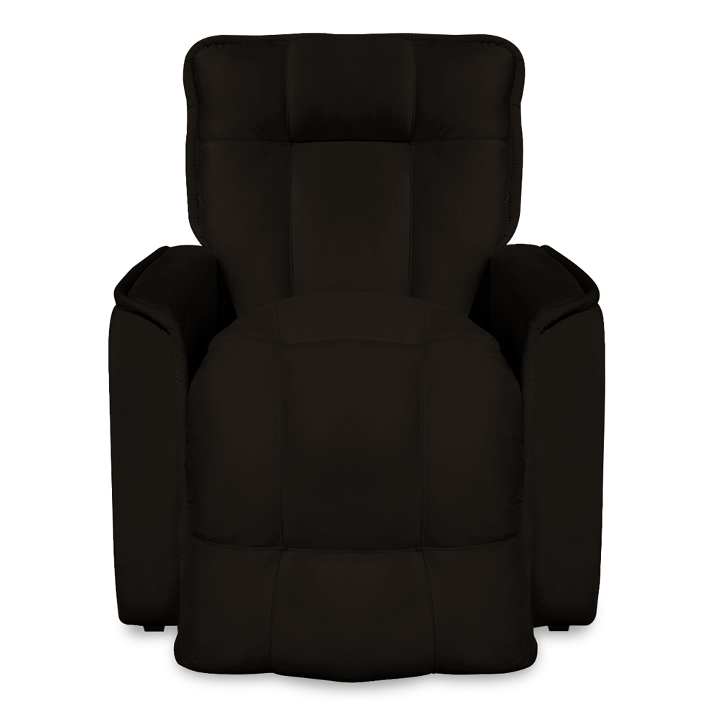 Poltrona do Papai Reclinável Manual Comfort Veludo Marrom - Montanaris Decor