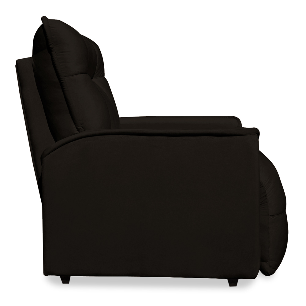 Poltrona do Papai Reclinável Manual Comfort Veludo Marrom - Montanaris Decor