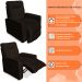 Poltrona do Papai Reclinável Manual Comfort Veludo Marrom - Montanaris Decor