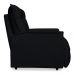 Poltrona do Papai Reclinável Manual Comfort Veludo Preto - Montanaris Decor