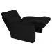 Poltrona do Papai Reclinável Manual Comfort Veludo Preto - Montanaris Decor