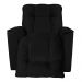 Poltrona do Papai Reclinável Manual Comfort Veludo Preto - Montanaris Decor