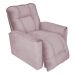 Poltrona do Papai Reclinável Manual Comfort Veludo Rosê - Montanaris Decor