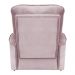 Poltrona do Papai Reclinável Manual Comfort Veludo Rosê - Montanaris Decor